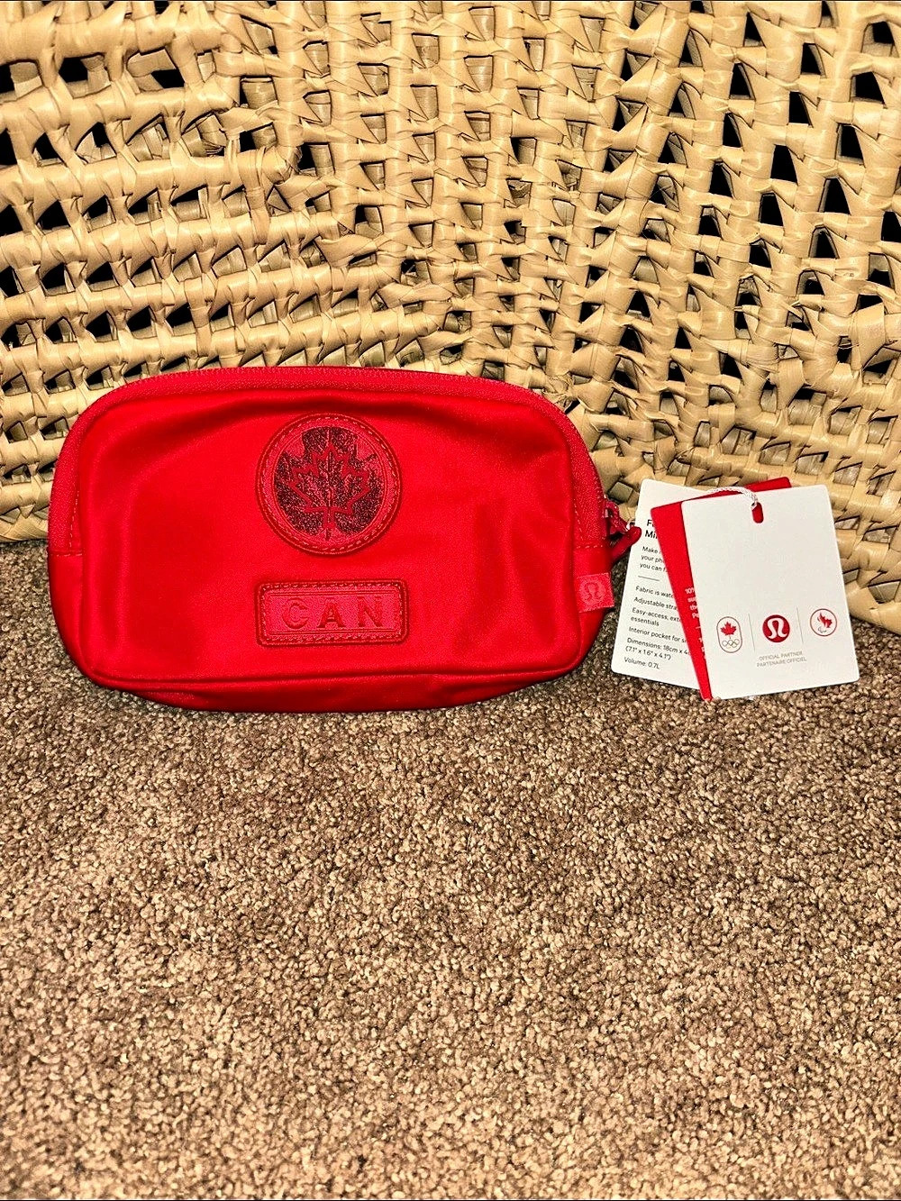 lululemon Future Legacy Mini Belt Bag Mini Belt Bag in Red NWT